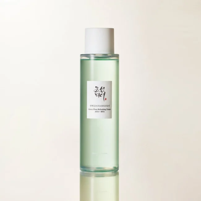 Beauty of Joseon Green Plum Refreshing Toner AHA BHA 150ml Λοσιόν τόνωσης προσώπου Beauty of Joseon με πράσινο δαμάσκηνο, AHA και BHA 150ml