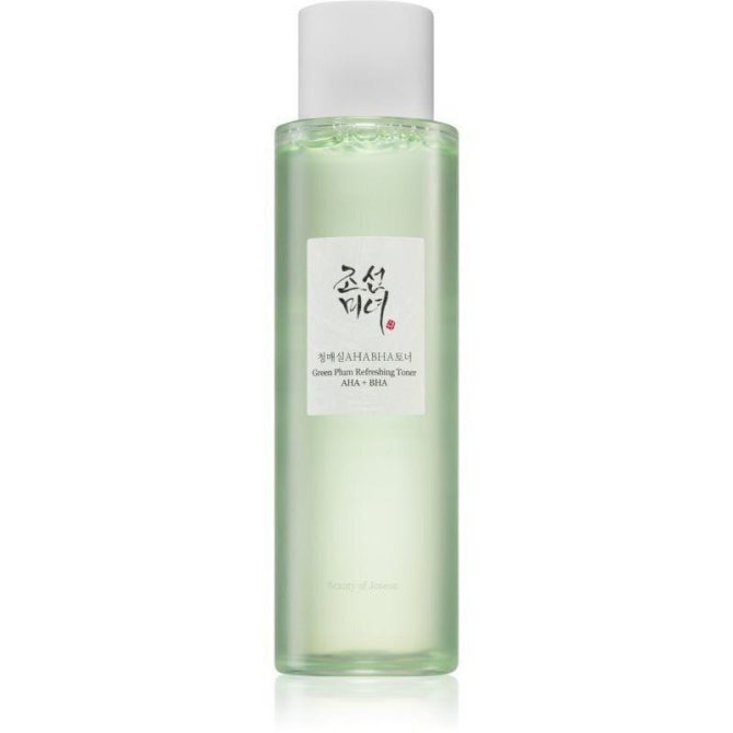 Beauty of Joseon Green Plum Refreshing Toner AHA BHA 150ml Λοσιόν τόνωσης προσώπου Beauty of Joseon με πράσινο δαμάσκηνο, AHA και BHA 150ml