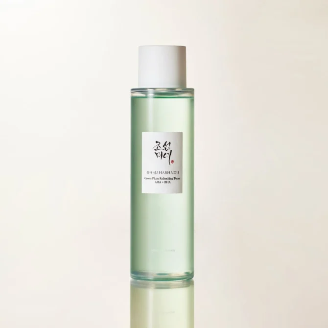 Beauty of Joseon Green Plum Refreshing Toner AHA BHA 150ml Λοσιόν τόνωσης προσώπου Beauty of Joseon με πράσινο δαμάσκηνο, AHA και BHA 150ml