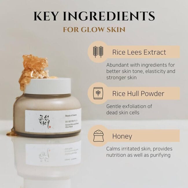 Beauty of Joseon Ground Rice & Honey Glow Mask 150ml Μάσκα προσώπου Beauty of Joseon με αλεσμένο ρύζι και μέλι για φυσική λάμψη και ενυδάτωση 150ml