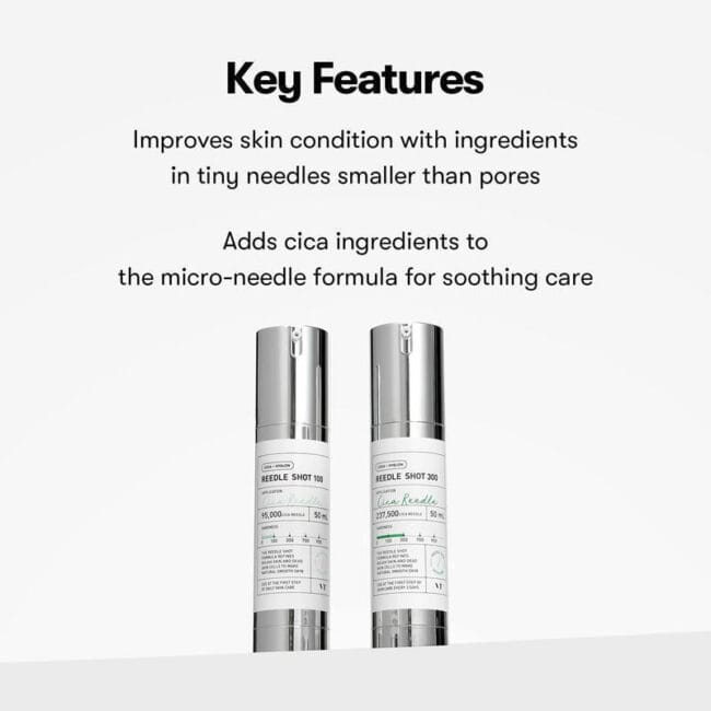VT Cosmetics Reedle Shot 300 Essence 50ml (3) Εντατικός ενισχυτής επιδερμίδας VT Cosmetics με Centella Asiatica και πεπτίδια 50ml