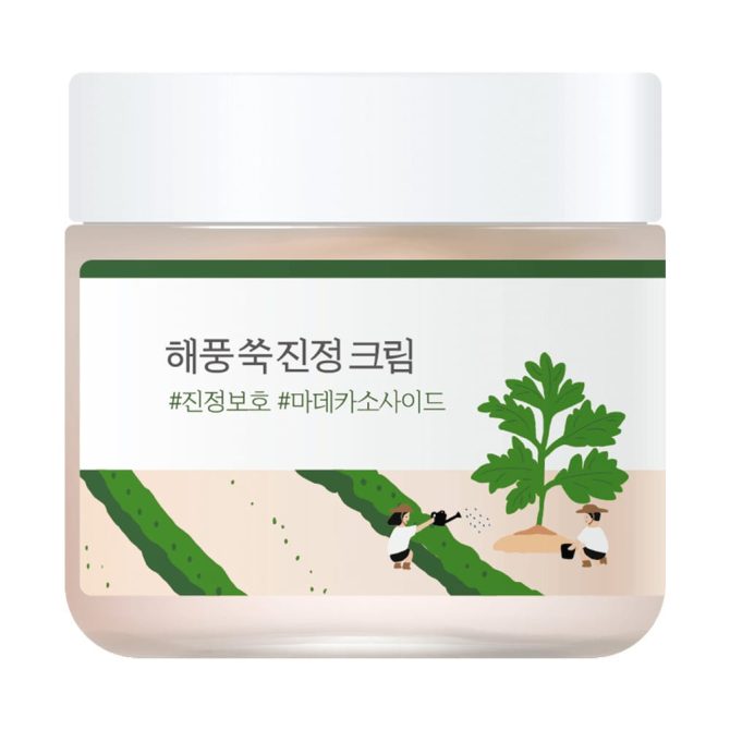 round-lab-mugwort-calming-cream-80ml Round Lab Mugwort Calming Cream εφαρμογή Καταπραϋντική φροντίδα για ευαίσθητο δέρμα