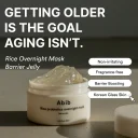 ABIB Rice Probiotics Overnight Mask Barrier Jelly 80ml για ενυδάτωση και ενίσχυση φραγμού επιδερμίδας