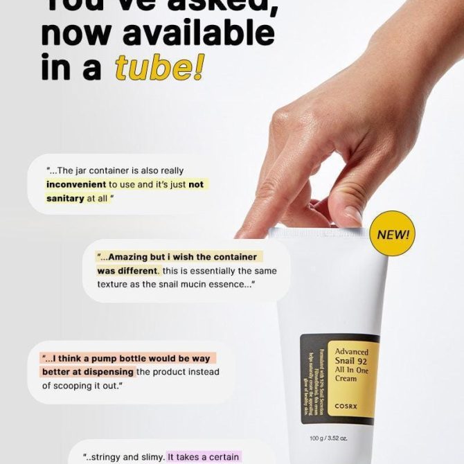 cosrx-advanced-snail-92-one-cream-enydatiki Cosrx Advanced Snail 92 All In One Cream ενυδατική κρέμα