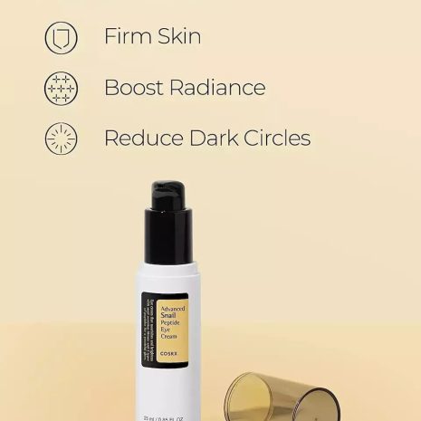 COSRX Advanced Snail Peptide Eye Cream 25ml Κρέμα ματιών COSRX Advanced Snail Peptide για μαύρους κύκλους & γραμμές