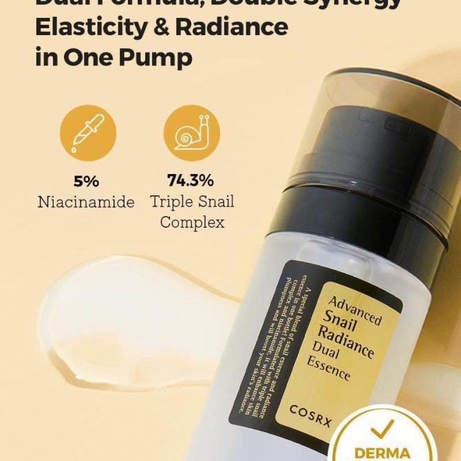 COSRX Advanced Snail Radiance Dual Essence COSRX Advanced Snail Radiance Dual Essence 80ml ενυδατικό brightening essence