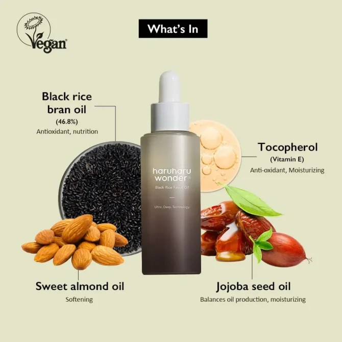 Haruharu Wonder Black Rice Facial Oil 30ml Haruharu Wonder Black Rice Facial Oil έλαιο προσώπου 30ml