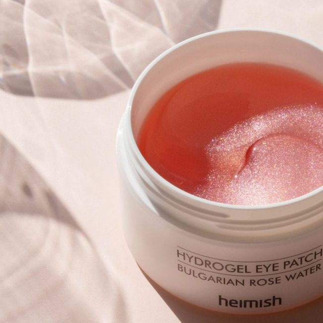 Heimish Bulgarian Rose Eye Patches Προϊόν Μάσκες ματιών με ροδόνερο Βουλγαρίας για ενυδάτωση και λάμψη