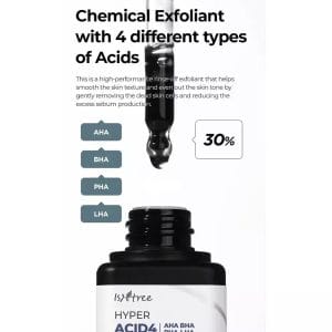Isntree Hyper Acid 4 Serum Προϊόν Ορός απολέπισης προσώπου με AHA BHA PHA LHA για καθαρισμό και βελτίωση ατελειών
