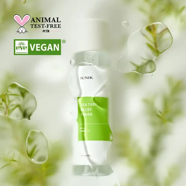 iUNIK Tea Tree Relief Toner 200ml υγρό τόνωσης για ευαίσθητες επιδερμίδες