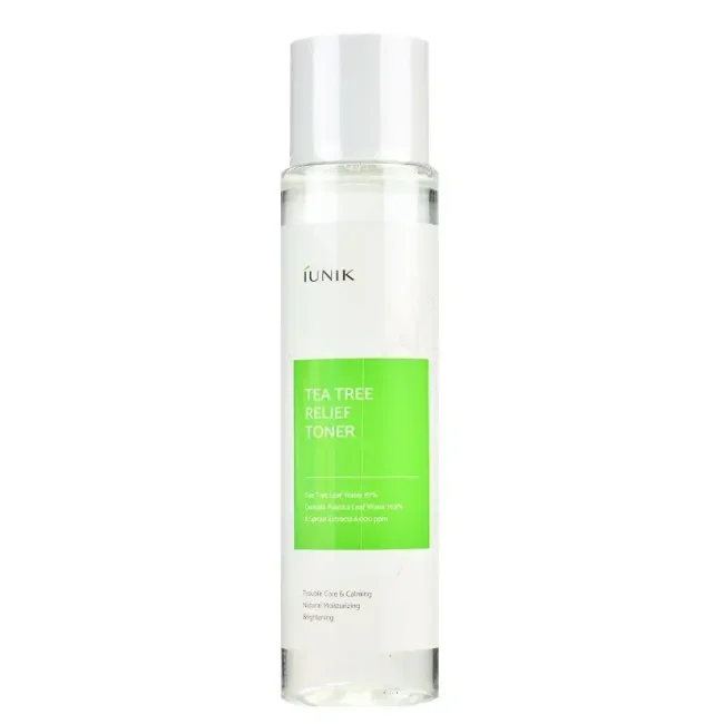 iUNIK Tea Tree Relief Toner 200ml υγρό τόνωσης για ευαίσθητες επιδερμίδες