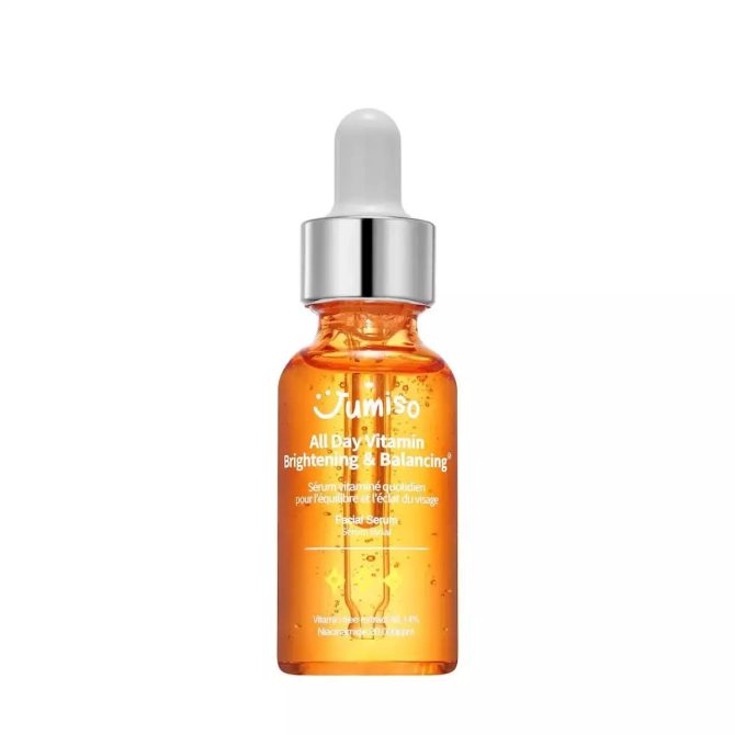 jumiso all day vitamin brightening balancing serum Jumiso All Day Vitamin Brightening & Balancing Serum Προϊόν Ορός προσώπου με Βιταμίνη C και Centella Asiatica για λάμψη