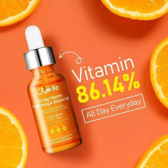 jumiso all day vitamin brightening balancing serum Jumiso All Day Vitamin Brightening & Balancing Serum Προϊόν Ορός προσώπου με Βιταμίνη C και Centella Asiatica για λάμψη