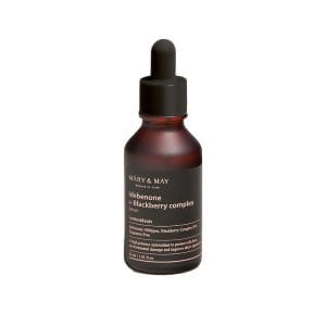 Mary & May Idebenone + Blackberry Complex Serum Προϊόν Αντιγηραντικός ορός προσώπου με Idebenone και Blackberry Extract για λάμψη και αποτοξίνωση