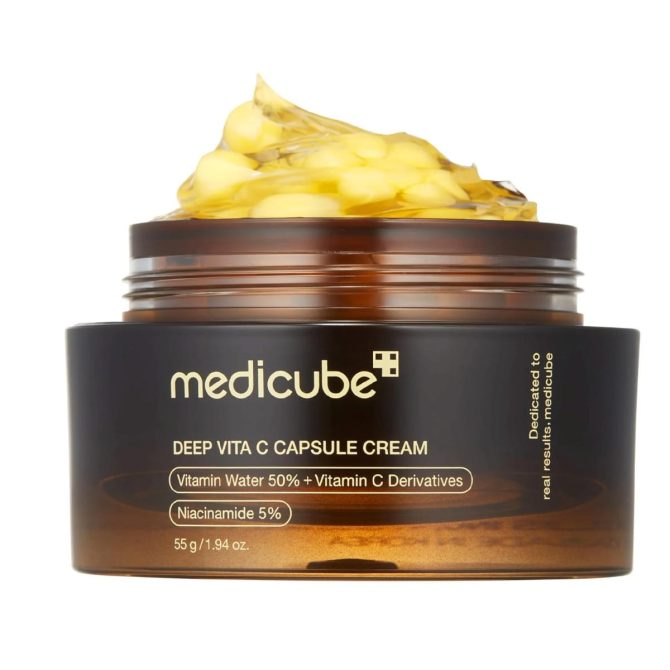 Κρέμα προσώπου Medicube Deep Vita C Capsule Light για λάμψη & πανάδες