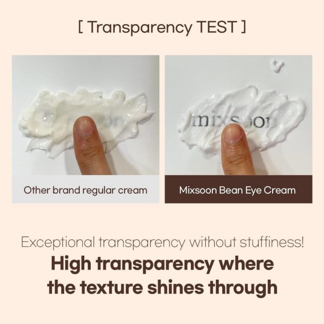 Mixsoon Bean Eye Cream Προϊόν Κρέμα ματιών με εκχύλισμα φασολιών και κολλαγόνο για ενυδάτωση και μείωση μαύρων κύκλων