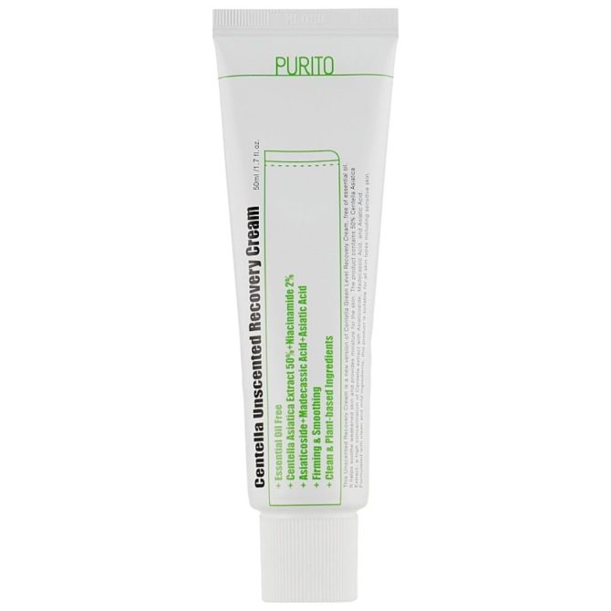 Purito Centella Unscented Recovery Cream 50ml Purito Centella Unscented Recovery Cream με Ceramides & Centella 50ml