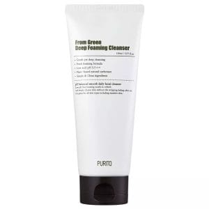 Purito From Green Deep Foaming Cleanser Προϊόν Αφρός καθαρισμού προσώπου με Centella Asiatica και πράσινο τσάι