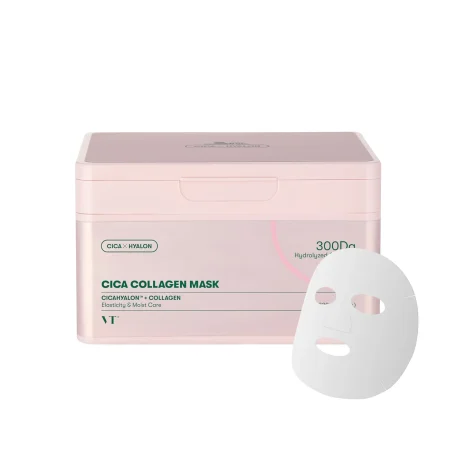 VT Cosmetics Cica Collagen Mask VT Cosmetics Cica Collagen Mask μάσκες προσώπου με κολλαγόνο και centella 30τμχ