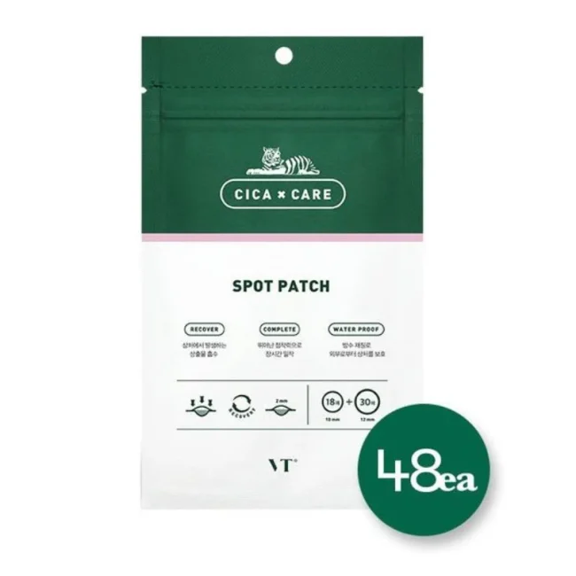 VT Cosmetics Cica Spot Patch 48τμχ VT Cosmetics Cica Spot Patch 48pcs για ακνεϊκή επιδερμίδα