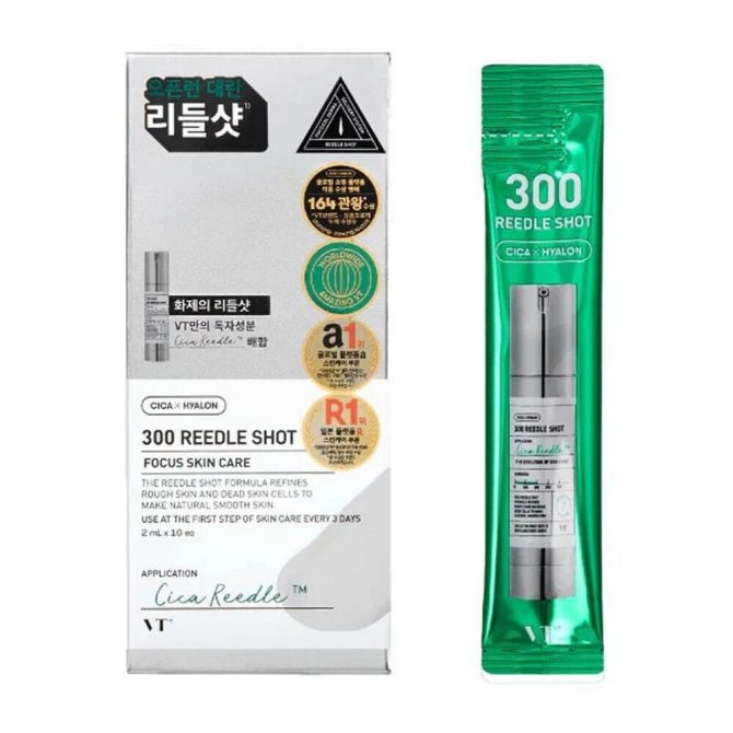 vt cosmetics reedle shot 300 serum VT Cosmetics Reedle Shot 300 Serum Προϊόν Ορός προσώπου με Centella Asiatica και Νιασιναμίδη για αποτοξίνωση