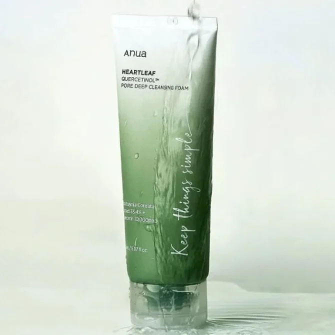 Anua Heartleaf Quercetinol Pore Deep Αφρός Καθαρισμού Προσώπου 150ml για Ακνεϊκές Επιδερμίδες