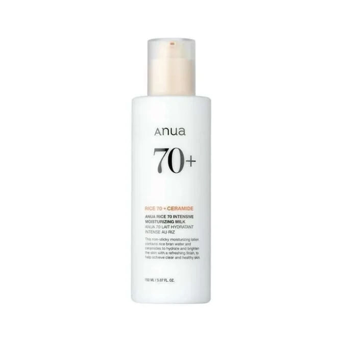 Anua Rice 70+ Ceramide Ενυδατική Κρέμα Προσώπου με Ρύζι 150ml για Βαθειά Ενυδάτωση