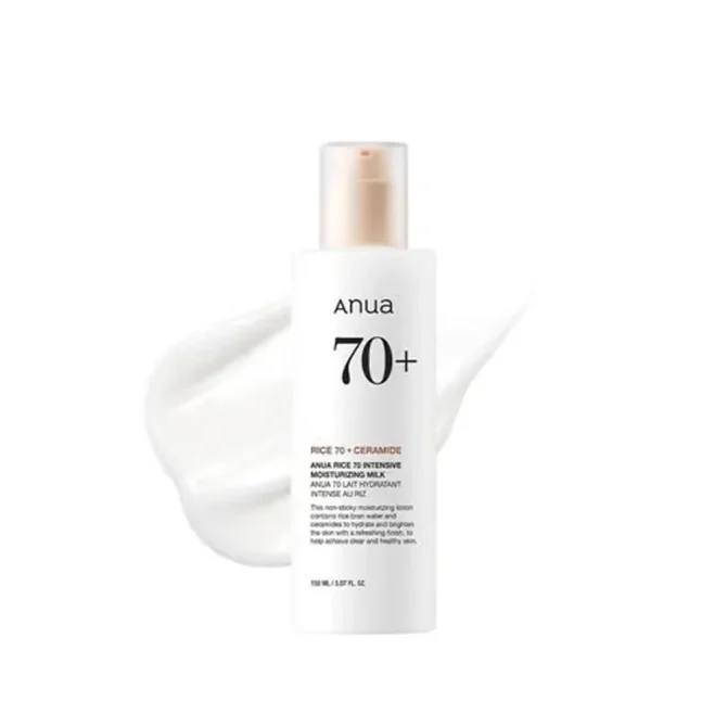 Anua Rice 70+ Ceramide Ενυδατική Κρέμα Προσώπου με Ρύζι 150ml για Βαθειά Ενυδάτωση