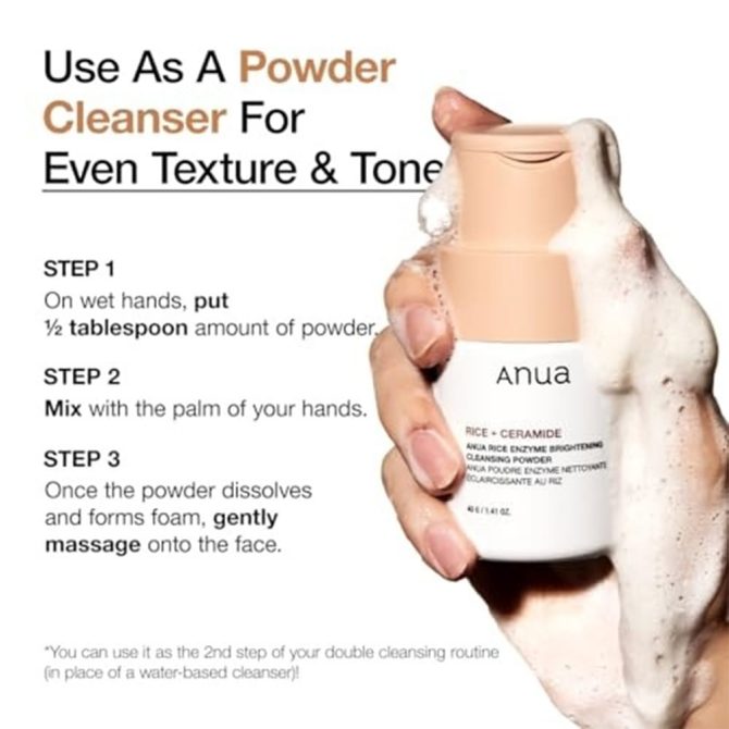 Anua Rice Enzyme Brightening Cleansing Powder 9