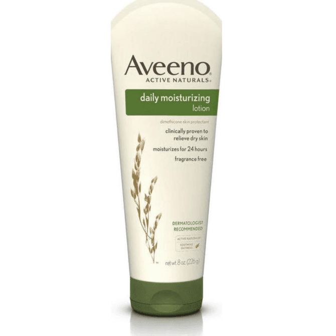 Aveeno Daily Moisturising Lotion προϊόν Aveeno Daily Moisturising Lotion ενυδατική lotion σώματος για ξηρό και ευαίσθητο δέρμα