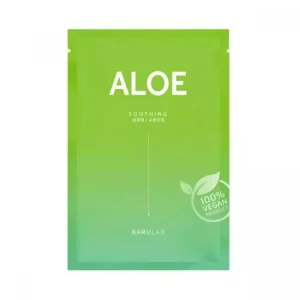 Barulab Aloe Sheet Μάσκα Προσώπου για Ενυδάτωση και Αναζωογόνηση με Πράσινο Τσάι