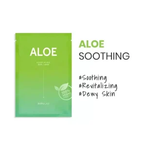 Barulab Aloe Sheet Μάσκα Προσώπου για Ενυδάτωση και Αναζωογόνηση με Πράσινο Τσάι