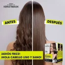 Be Natural Σετ Θεραπείας Μαλλιών με Κερατίνη για Ισιωτική Φριζαρισμένων Μαλλιών - 6τμχ