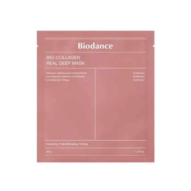 Biodance Bio Collagen Real Deep Sheet Μάσκα Προσώπου – Ενυδάτωση, Αναζωογόνηση και Σύσφιξη 4τμχ