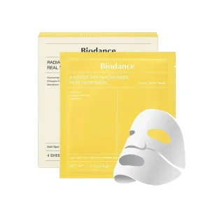 Biodance Real Deep Μάσκα Ομορφιάς Προσώπου με Νιασιναμίδη για Φυσική Λάμψη 34gr