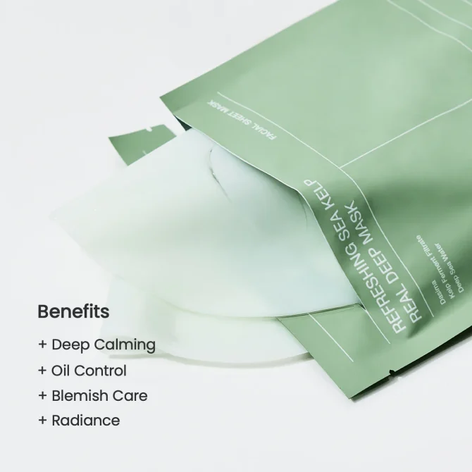 Biodance Refreshing Sea Kelp Real Deep face mask2 Biodance Refreshing Sea Kelp Real Deep Μάσκα Προσώπου