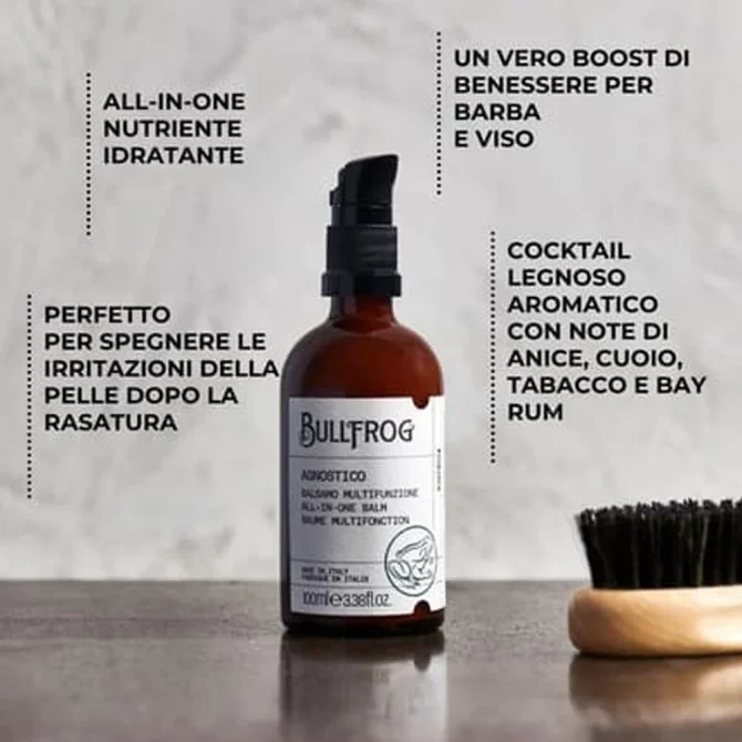 Bullfrog Agnostico All-in-One Balm Ενυδατικό Balm για Γένια & Πρόσωπο 100ml