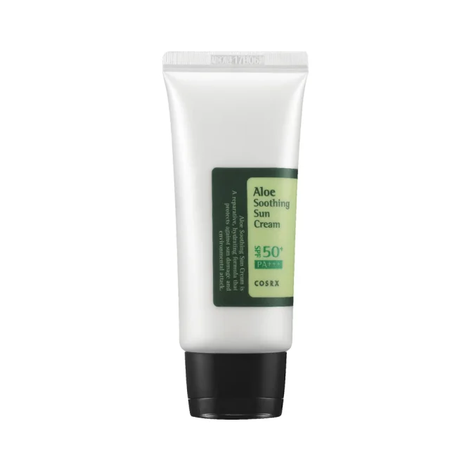 Cosrx Aloe Soothing Αντηλιακή Κρέμα Προσώπου SPF50 50ml για Προστασία & Καταπράυνση