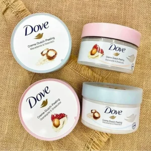 Dove Scrub Σώματος Macadamia & Rice Milk 225ml για Βαθύ Καθαρισμό και Ενυδάτωση