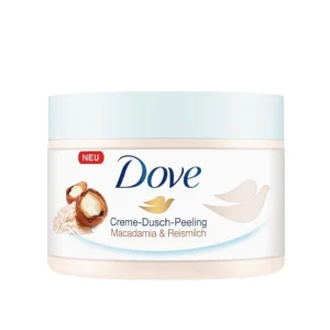 Dove Scrub Σώματος Macadamia & Rice Milk 225ml για Βαθύ Καθαρισμό και Ενυδάτωση
