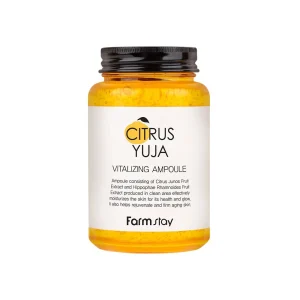 Farm Stay Citrus Yuja Essence Προσώπου 250ml με Βιταμίνη C & Νιασιναμίδη για Φρέσκια & Λαμπερή Επιδερμίδα