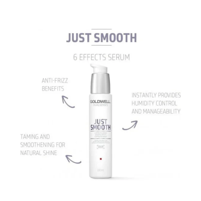 goldwell-dualsenses-just-smooth-serum-100ml 2 Goldwell Dualsenses Just Smooth 6 Effects Serum - Ορός κατά του Φριζαρίσματος 100ml