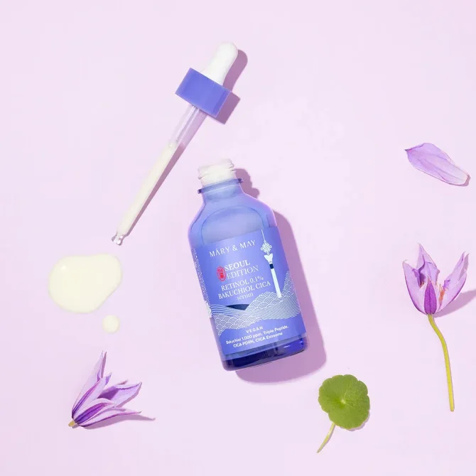 Mary & May 0.1% Bakuchiol Cica Serum – Καταπραϋντικό & Αντιγηραντικό για Πρόσωπο 80ml