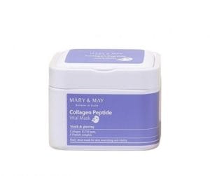 Mary & May Collagen Peptide Vital Sheet Mask μάσκες προσώπου για ενυδάτωση και λάμψη