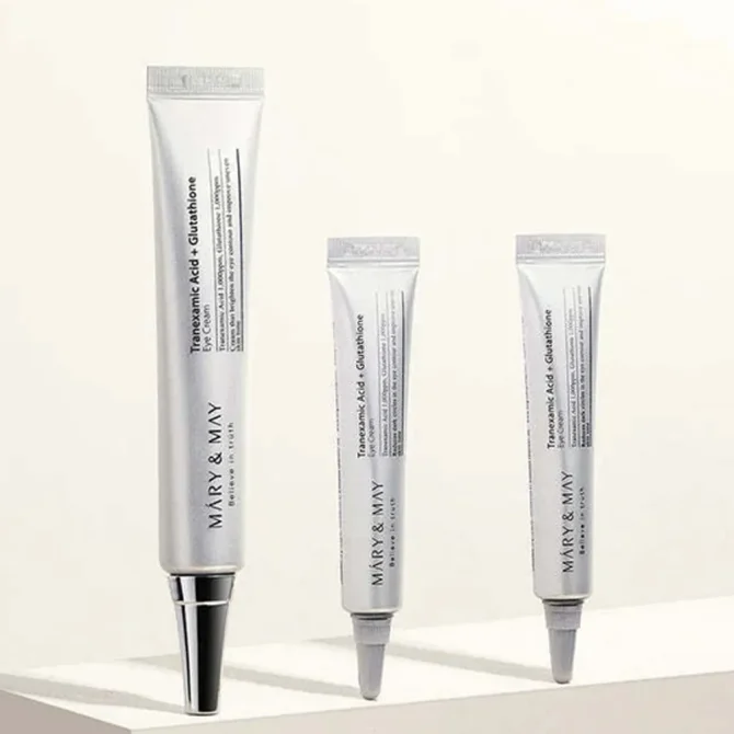 Mary&May Glutathione Eye Cream Special Set - Powerful Antioxidant Reduces Dark Circles 3 Mary & May Glutathione Eye Cream Special Set - Σετ Περιποίησης 3τμχ για Λαμπερή Επιδερμίδα Ματιών