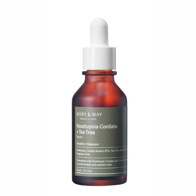 Mary & May Houttuynia Cordata + Tea Tree Καταπραϋντικό Serum Προσώπου 30ml για ήρεμο και καθαρό δέρμα