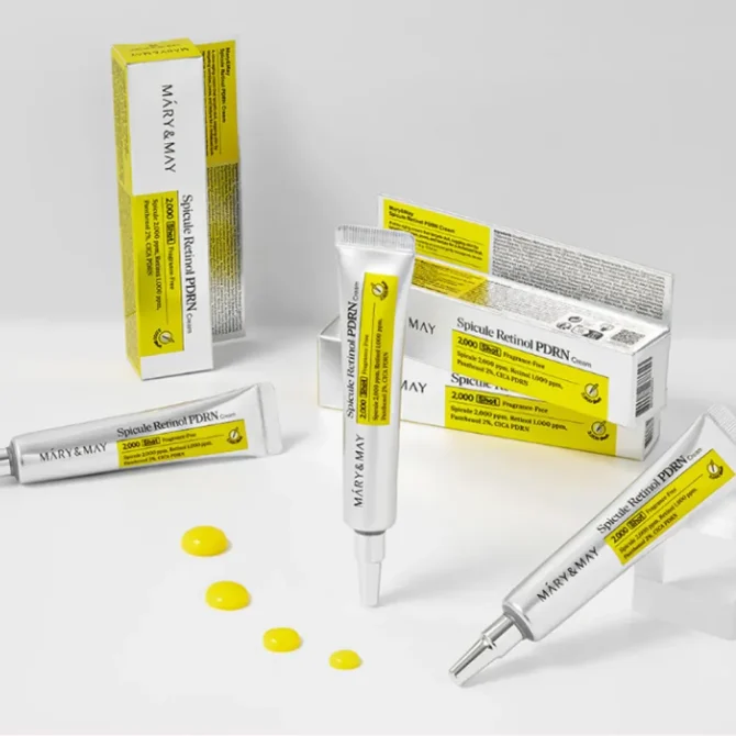 Mary & May Spicule Retinol Pdrn Cream - Ενυδατική Κρέμα Προσώπου με Ρετινόλη 15gr