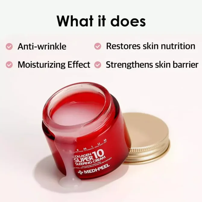 Medi Peel Ενυδατική & Αντιγηραντική Κρέμα Νυκτός με Υαλουρονικό & Κολλαγόνο 70ml