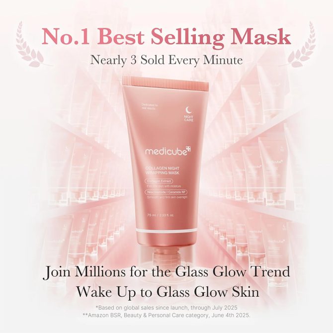Medicube Collagen Night Wrapping Μάσκα Νύχτας για Ενυδάτωση & Σύσφιξη με Νιασιναμίδη 75ml