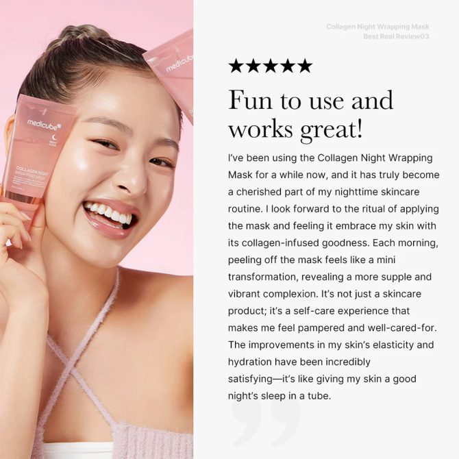 Medicube Collagen Night Wrapping Μάσκα Νύχτας για Ενυδάτωση & Σύσφιξη με Νιασιναμίδη 75ml